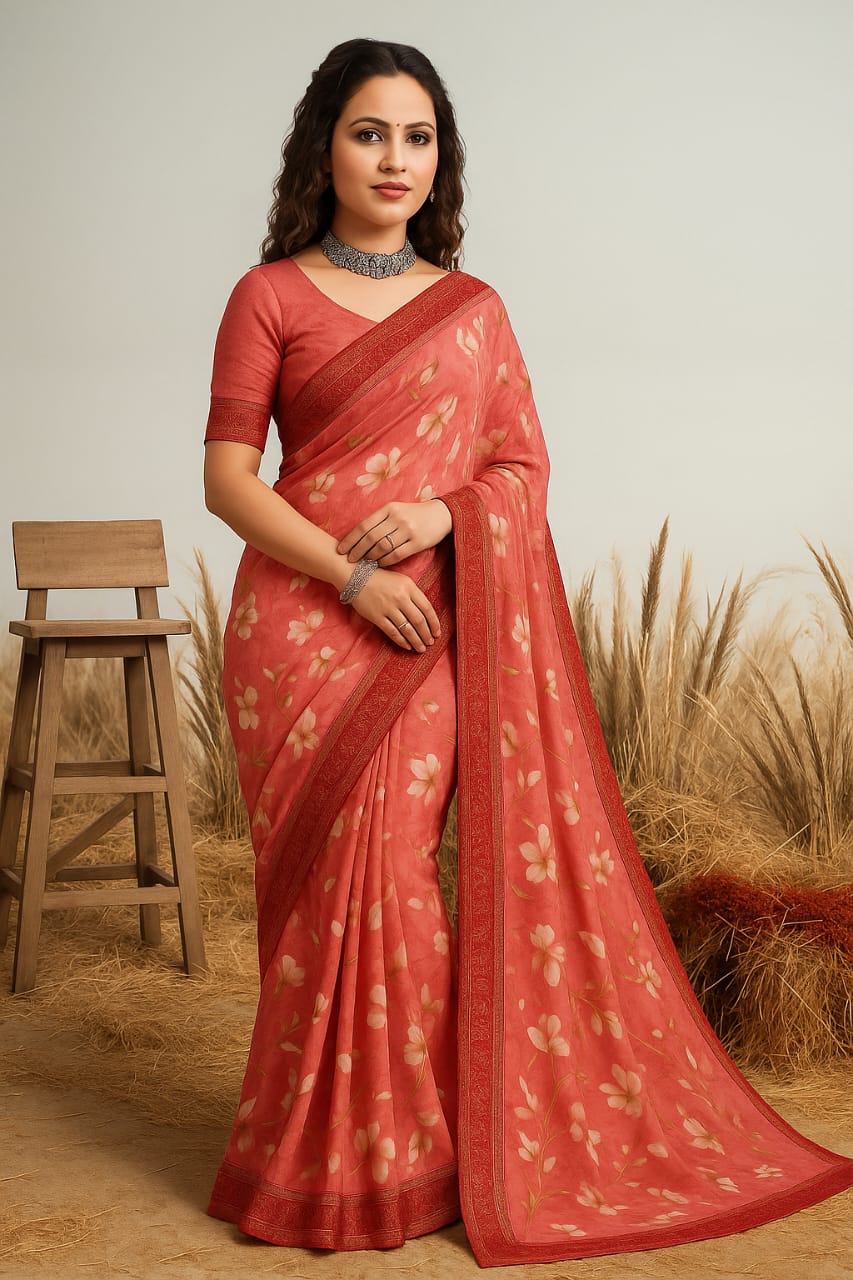 Georgette Smooth Saree