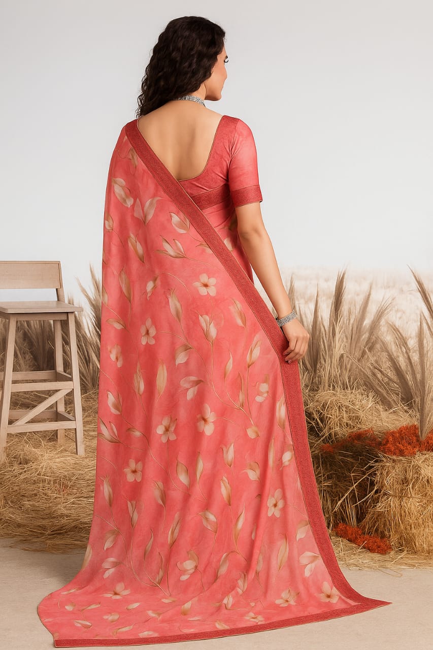 Georgette Smooth Saree