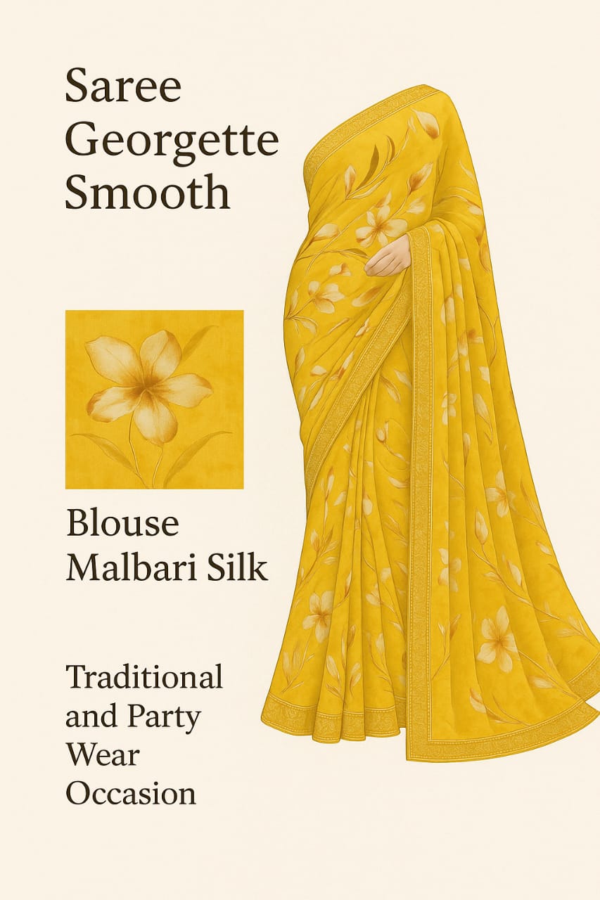 Georgette Smooth Saree