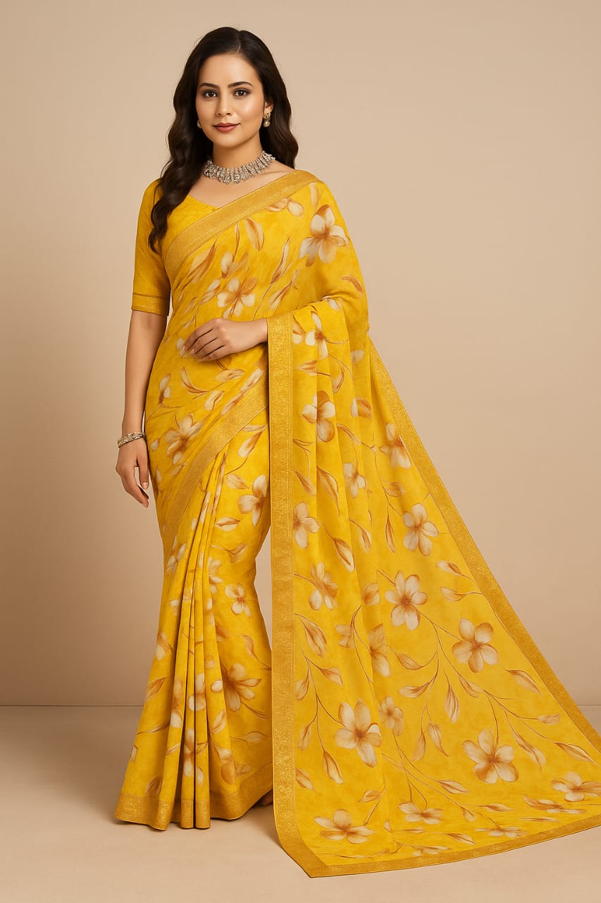 Georgette Smooth Saree